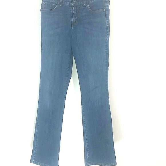Nine West Bootcut Jeans Size 8 High Rise Stretch Medium Wash Denim Y2K 90s - Picture 1 of 5